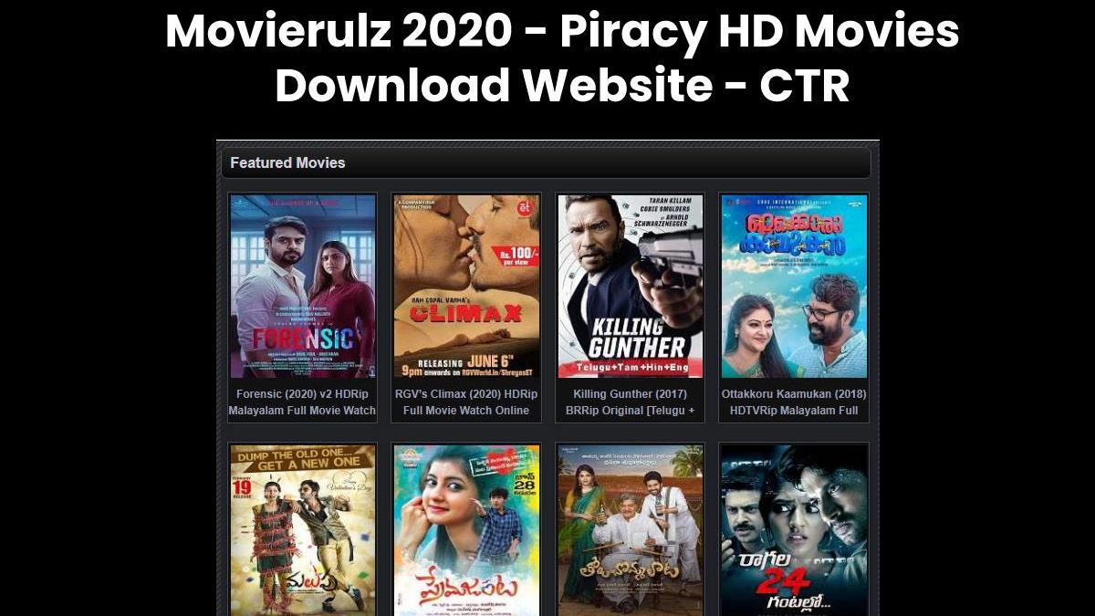 Movierulz 2020 – Top 20 Movierulz Alternatives to Watch and Download Movies