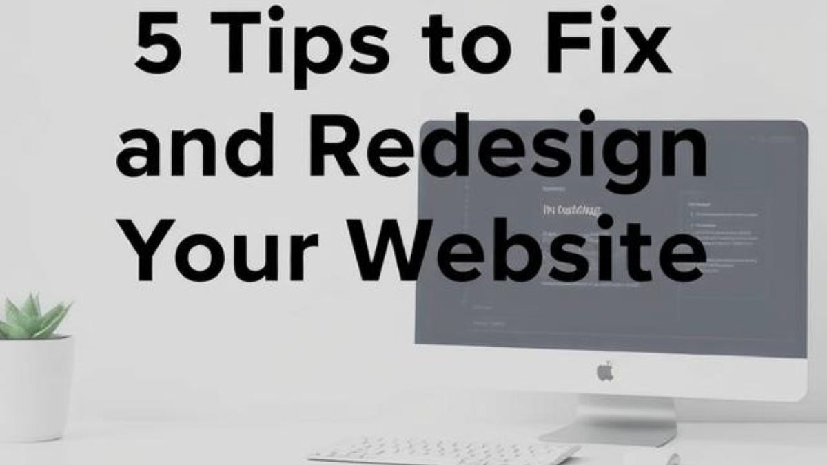 5 Tips to Fix and Redesign Your Website