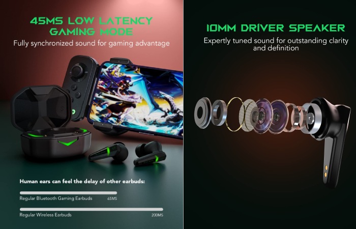 Types of Thesparkshop.In_Product_Earbuds-For-Gaming-Low-Latency-Gaming-Wireless-Bluetooth-Earbuds