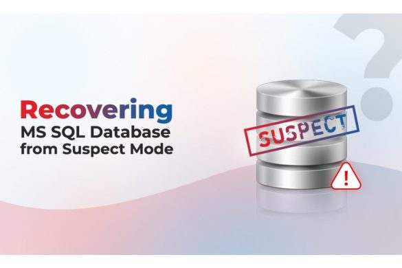 recover MS SQL database from suspect mode