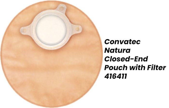 Convatec Natura Closed-End Pouch with Filter 416411