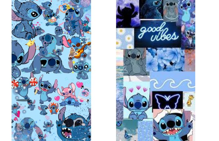 Stitch digital wallpaper