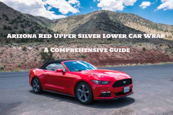 Arizona Red Over Silver Car Wrap